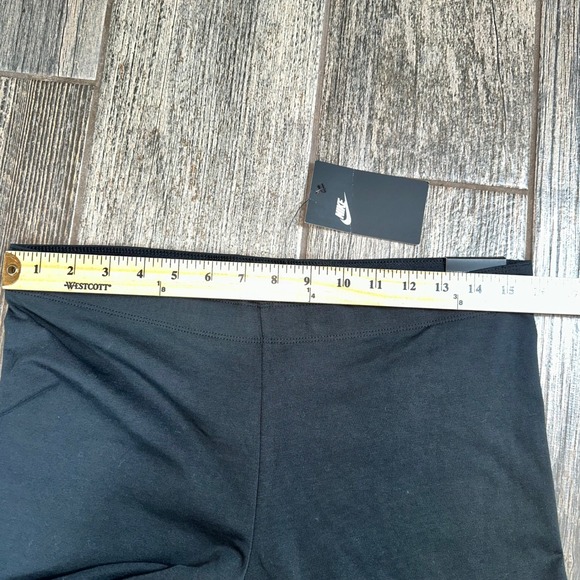 Nike‎ Women's XL Floral Logo Leggings Cropped Black Activewear Pants - Picture 6 of 10